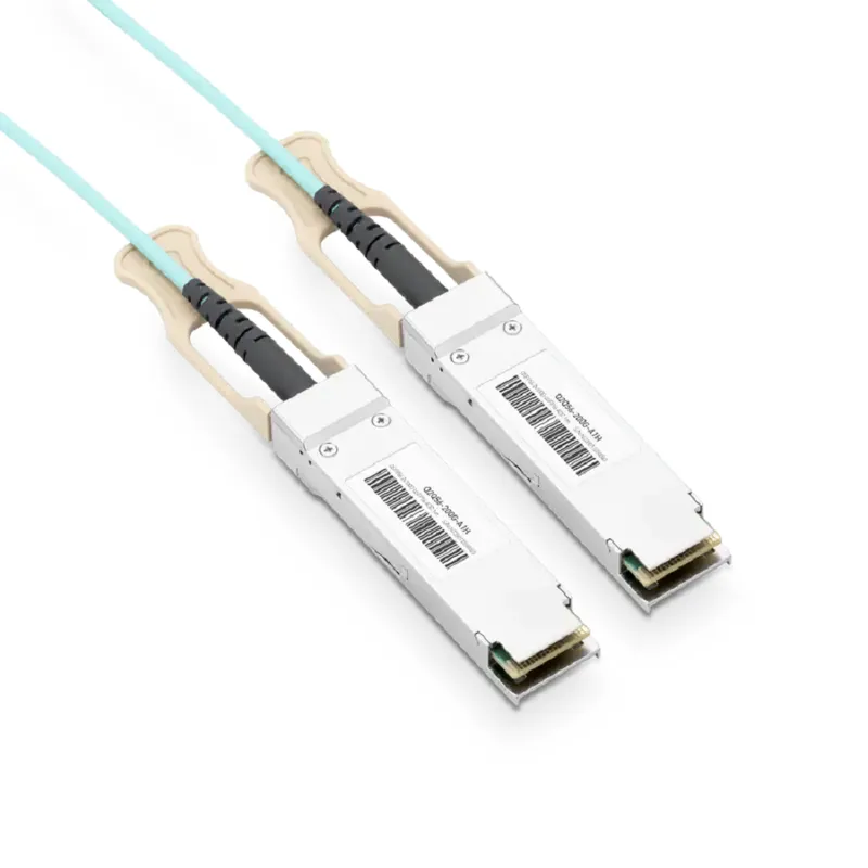 NVIDIA/Mellanox MFS1S50-V001E Compatible AOC 1m (3ft) Ethernet 200GbE to 2x100GbE QSFP56 to Active Optical Splitter Cable SFPS