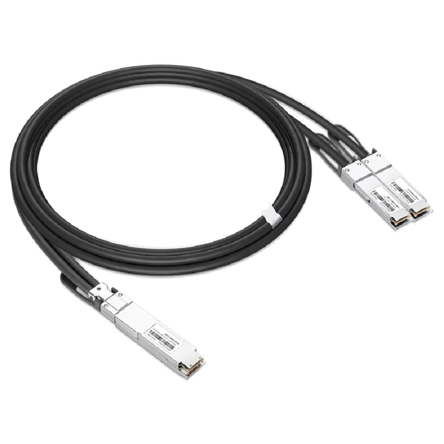 NVIDIA/Mellanox MCP7Y10-N001 (980-9I928-00N001) Compatible DAC 1m (3ft) Twin-port 2x400Gb/s OSFP Finned Top to 2x400Gb/s QSFP112 Flat Top InfiniBand NDR Passive Copper Splitter Cable SFPS