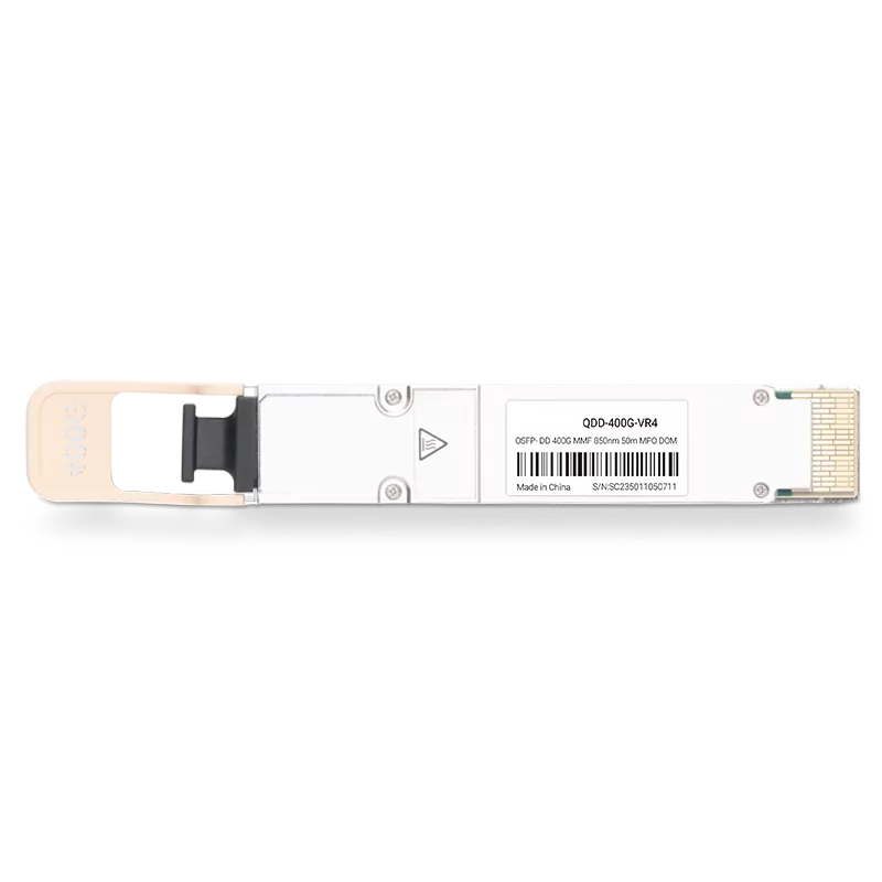 Arista QDD-400G-VSR4 Compatible Broadcom DSP & Broadcom VCSEL 400GBASE-VR4 QSFP-DD PAM4 850nm 50m MTP/MPO-12 MMF Optical Transceiver Module SFPS