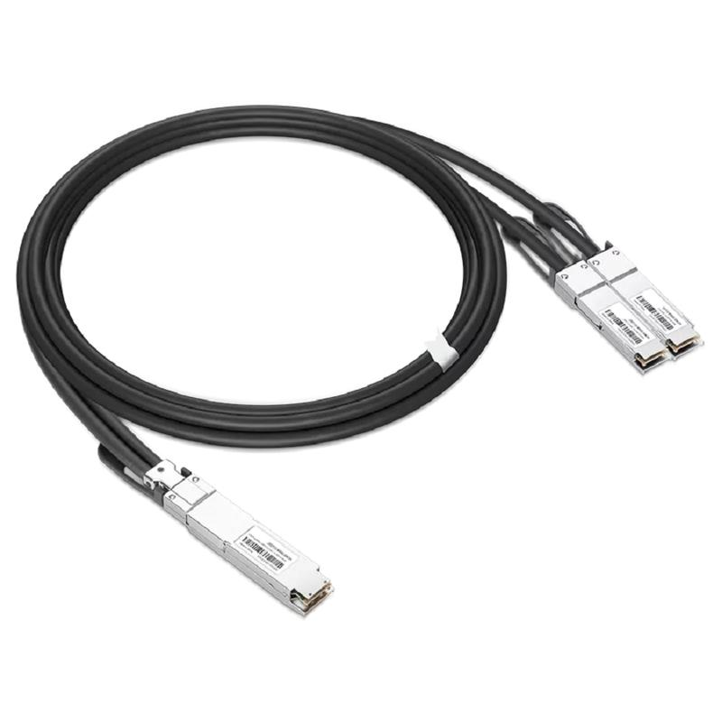 NVIDIA/Mellanox Compatible 1m (3ft) 400Gb/s OSFP Flat Top to 2x200Gb/s QSFP56 InfiniBand HDR Passive Copper Splitter Cable SFPS