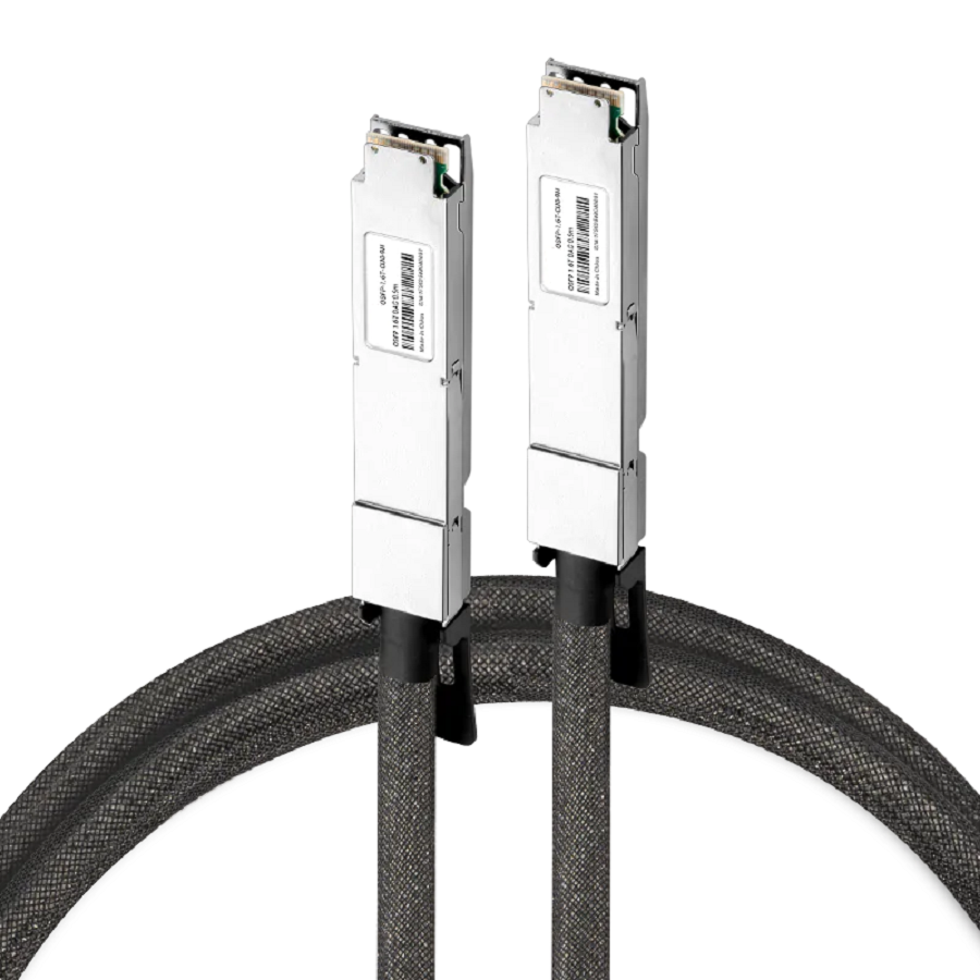 NVIDIA/Mellanox Compatible DAC 0.9m (3ft) Twin-port 2x800Gb/s OSFP224 IHS/Closed Finned Top to Twin-port 2x800Gb/s OSFP224 IHS/Closed Finned Top InfiniBand XDR Passive Copper Cable SFPS