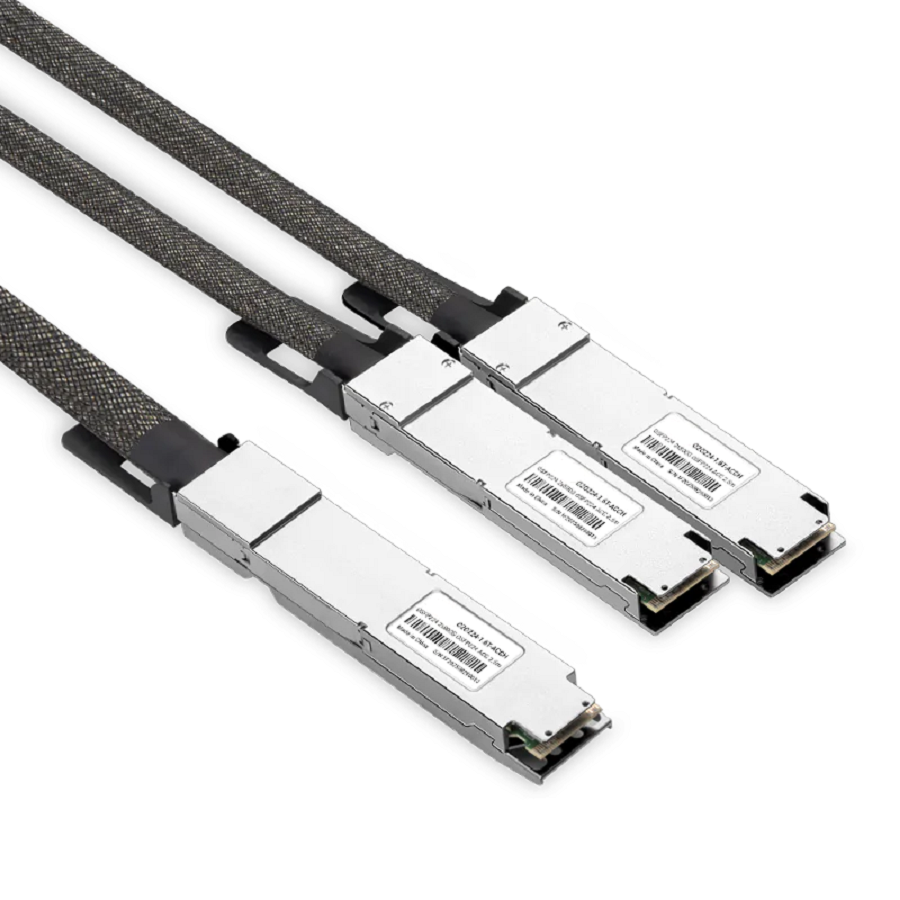 NVIDIA/Mellanox MCA7K10-X001 Compatible ACC 1m (3ft) Twin-port 2x800Gb/s OSFP224 IHS/Closed Finned Top to 2x800Gb/s OSFP224 RHS/ Flat Top InfiniBand XDR Active Copper Splitter Cable SFPS