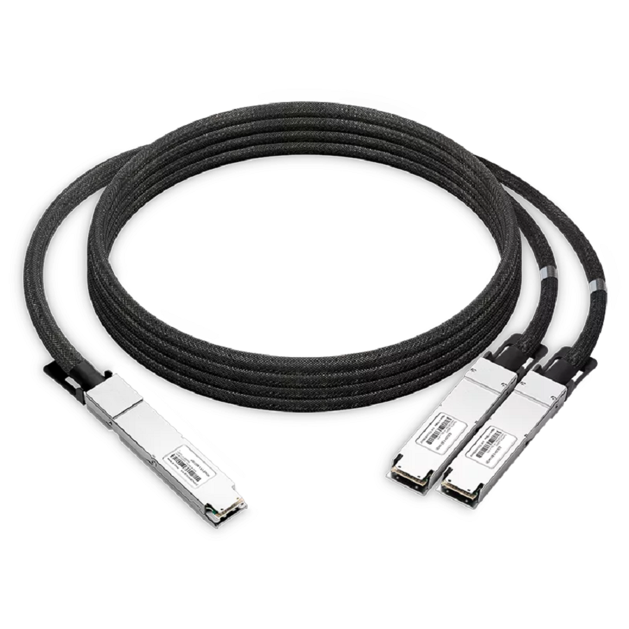NVIDIA/Mellanox Compatible DAC 1m (3ft) Twin-port 2x800Gb/s OSFP224 IHS/Finned Top to 2x800Gb/s OSFP224 RHS/Flat Top InfiniBand XDR Passive Copper Splitter Cable SFPS