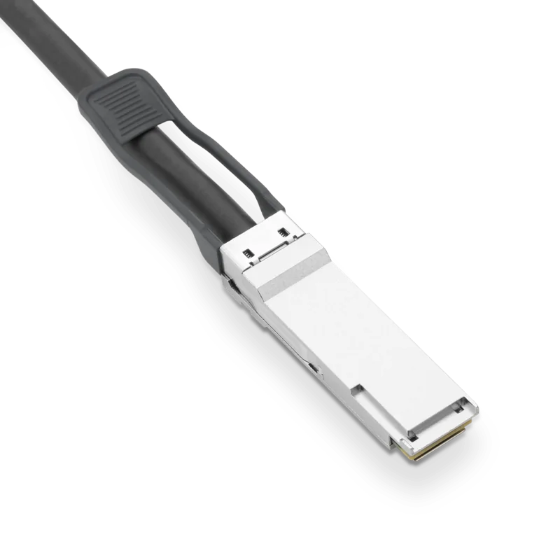 Broadcom Compatible 0.5m (1.6ft) 400G QSFP112 Passive Direct Attach Copper Twinax Cable SFPS