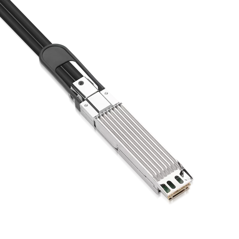 NVIDIA/Mellanox MCP7Y10-N002 (980-9I929-00N002) Compatible DAC 2m (7ft) Twin-port 2x400Gb/s OSFP Finned Top to 2x400Gb/s QSFP112 Flat Top InfiniBand NDR Passive Copper Splitter Cable SFPS