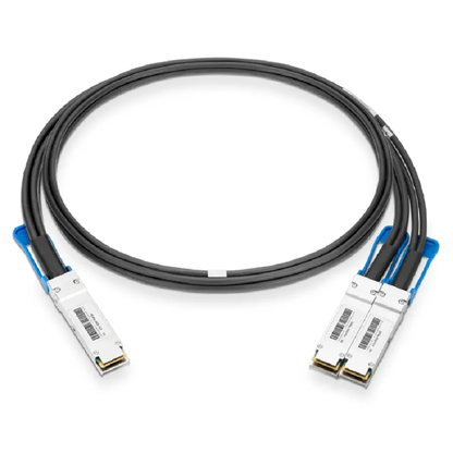 Generic 1m (3ft) 200G QSFP56 to 2X100G DSFP Passive Direct Attach Copper Breakout Cable SFPS
