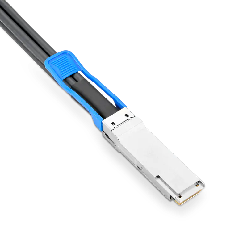 Generic 1m (3ft) 200G QSFP56 to 2X100G DSFP Passive Direct Attach Copper Breakout Cable SFPS