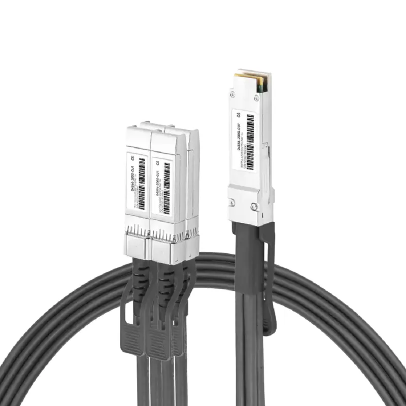 NVIDIA/Mellanox MCP7H70-V001R30 Compatible 1m (3ft) 200G QSFP56 to 4X50G SFP56 Passive Direct Attach Copper Breakout Cable 30AWG SFPS