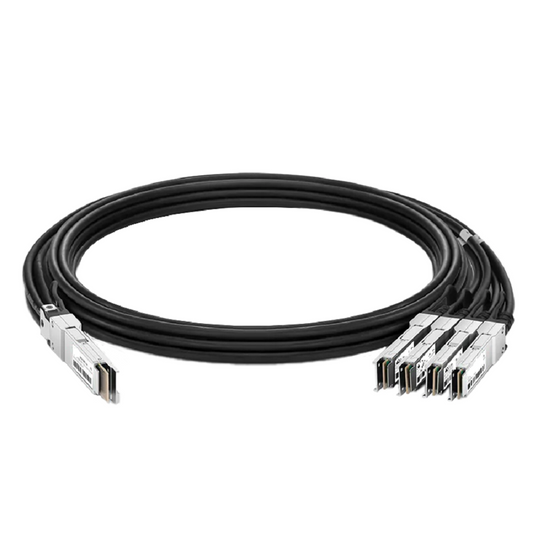 Cisco QDD-4ZQ100-CU2M Compatible 2m (7ft) 400G QSFP-DD to 4X100G QSFP56 Passive Direct Attach Copper Breakout Cable 28AWG SFPS