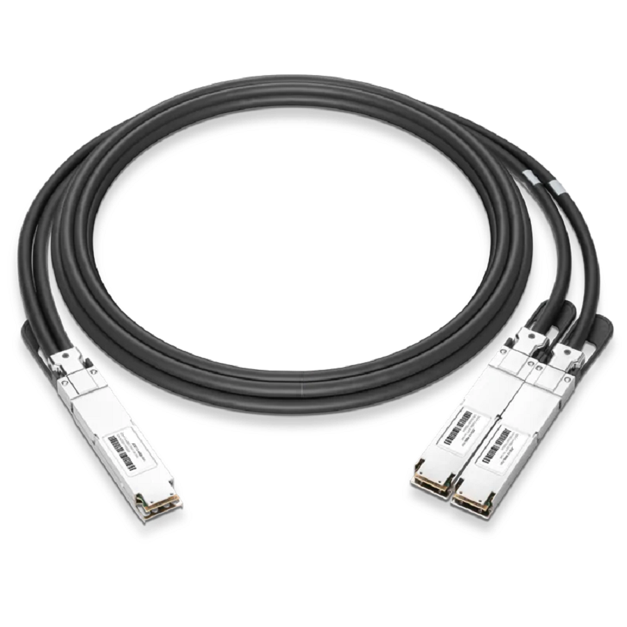 NVIDIA/Mellanox MCP7Y00-N001 Compatible DAC 1m (3ft) Twin-port 800Gb/s OSFP Finned Top to 2x400Gb/s OSFP Flat Top Passive Copper Splitter Cable SFPS