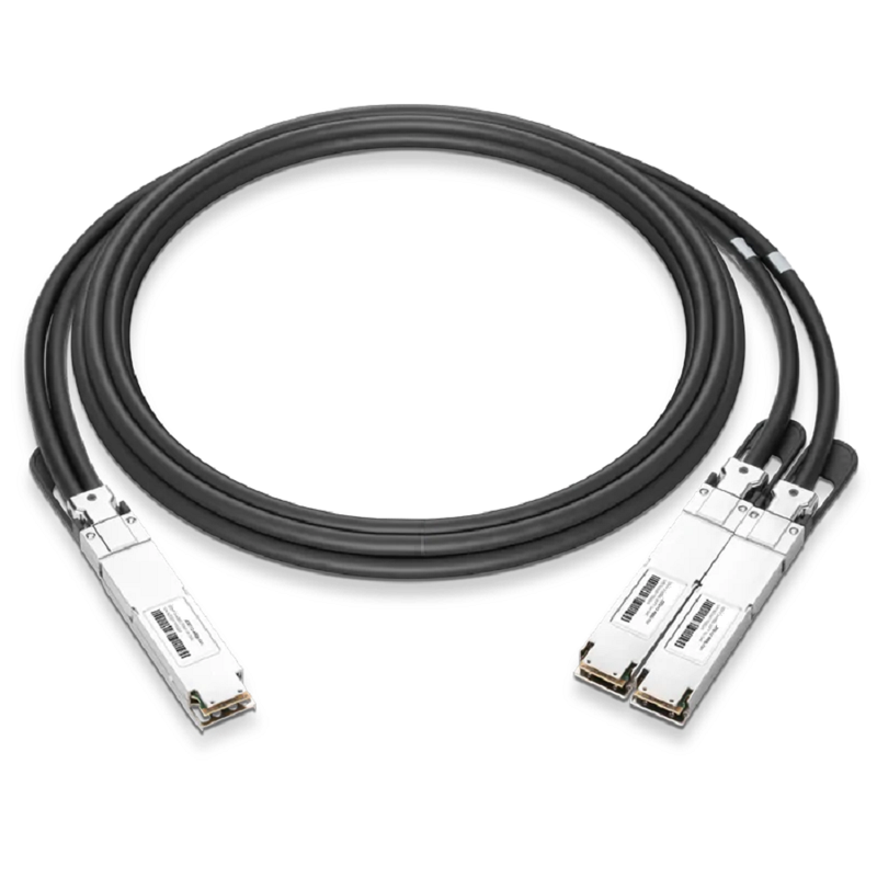 Cisco Compatible DAC 1m (3ft) Twin-port 800Gb/s OSFP Finned Top to 2x400Gb/s OSFP Flat Top Passive Copper Splitter Cable SFPS