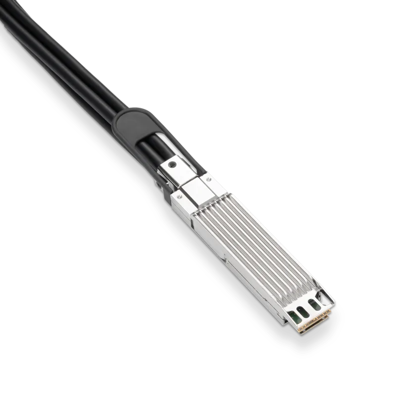 NVIDIA/Mellanox MCP7Y50-N01A Compatible DAC 1.5m (5ft) Twin-port 800Gb/s OSFP Finned Top to 4x200Gb/s OSFP Flat Top Passive Copper Splitter Cable SFPS