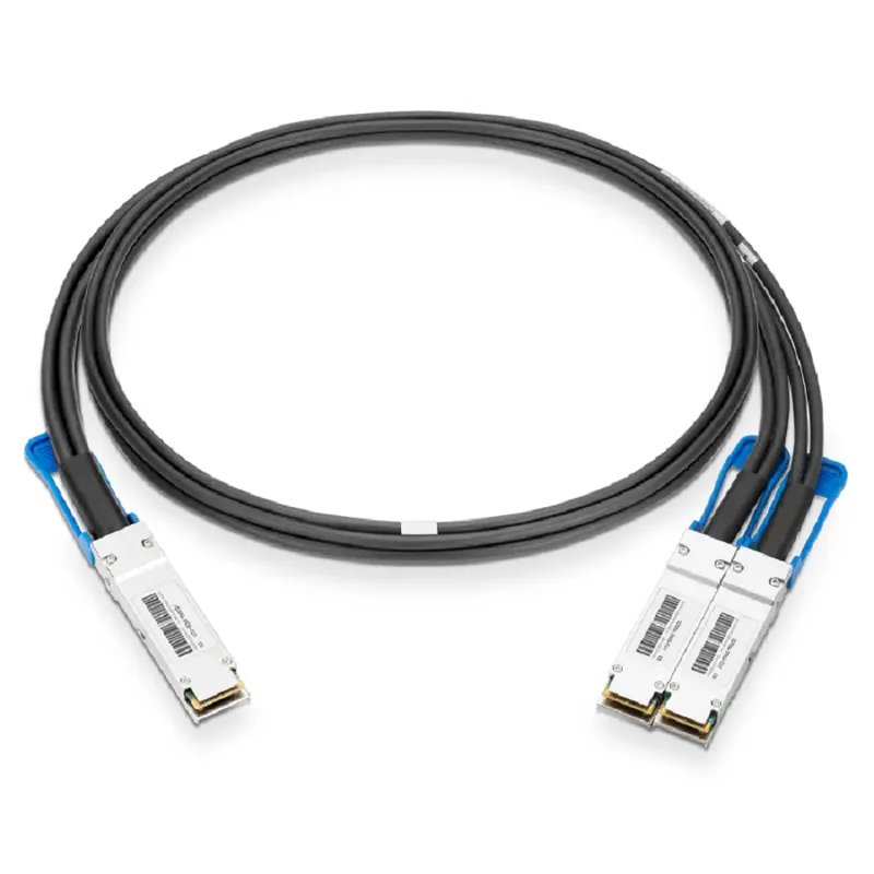 NVIDIA/Mellanox MCP7H50-V001R30 Compatible 1m (3ft) Ethernet 200GbE QSFP56 to 2X100GbE QSFP56 Passive Copper Hybrid Cable SFPS