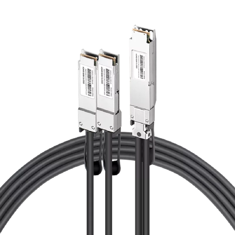NVIDIA/Mellanox MCP7Y10-N02A (980-9I80Q-00N02A) Compatible DAC 2.5m (8.2ft) Twin-port 2x400Gb/s OSFP Finned Top to 2x400Gb/s QSFP112 Flat Top InfiniBand NDR Passive Copper Splitter Cable SFPS