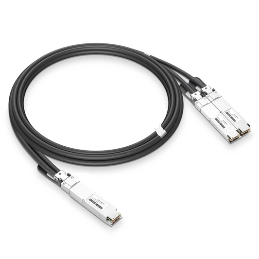 NVIDIA/Mellanox Compatible DAC 0.5m (1.6ft) Twin-port 800Gb/s OSFP Finned Top to 2x400Gb/s OSFP Flat Top Passive Copper Splitter Cable SFPS