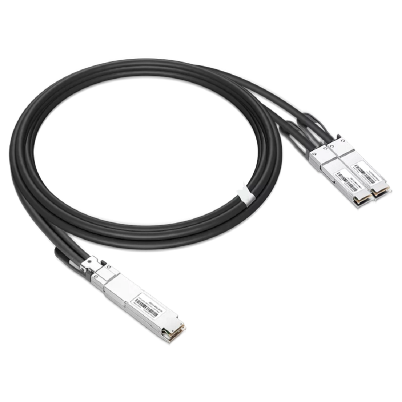 NVIDIA/Mellanox MCP7Y00-N002 Compatible DAC 2m (7ft) Twin-port 800Gb/s OSFP Finned Top to 2x400Gb/s OSFP Flat Top Passive Copper Splitter Cable SFPS