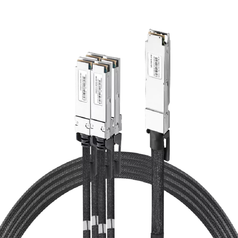 NVIDIA/Mellanox MCA7J75-N004 Compatible ACC 4m (13ft) Twin-port 2x400Gb/s OSFP Finned Top to 4x200Gb/s QSFP112 Flat Top Active Copper Splitter Cable SFPS