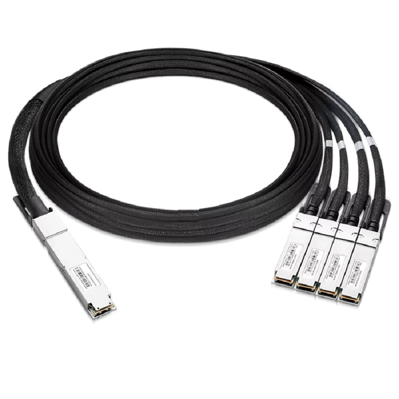 NVIDIA/Mellanox Compatible ACC 3m (10ft) Twin-port 2x400Gb/s OSFP Finned Top to 4x200Gb/s QSFP112 Flat Top InfiniBand NDR Active Copper Splitter Cable SFPS