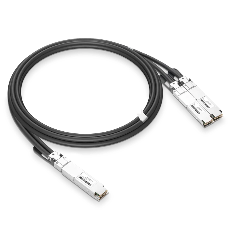 NVIDIA/Mellanox Compatible AEC 4m (13ft) Twin-port 2x400Gb/s OSFP Finned Top to 2x400Gb/s OSFP Flat Top Active Electrical Splitter Cable SFPS