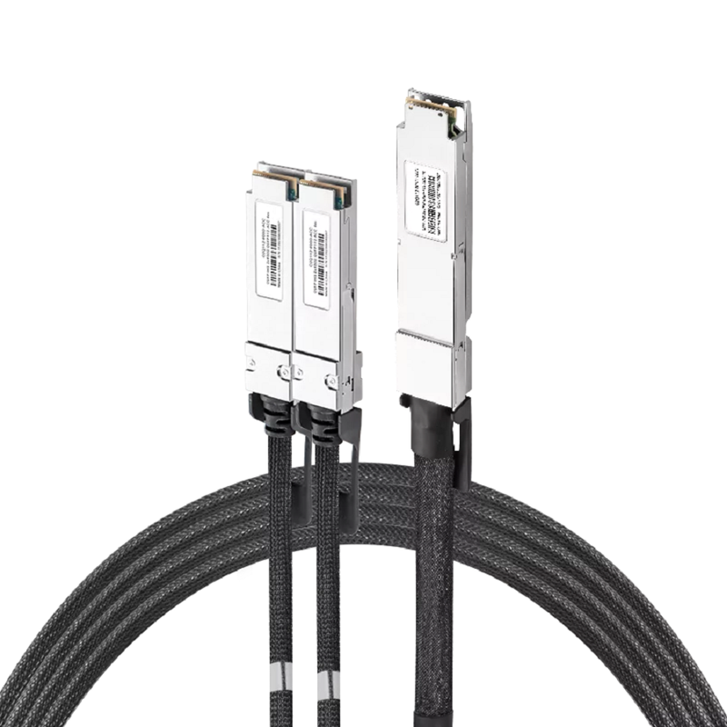 NVIDIA/Mellanox MCA7J65-N005 (980-9I81C-00N005) Compatible ACC 5m (16ft) Twin-port 2x400Gb/s OSFP Finned Top to 2x400Gb/s QSFP112 Flat Top InfiniBand NDR Active Copper Splitter Cable SFPS