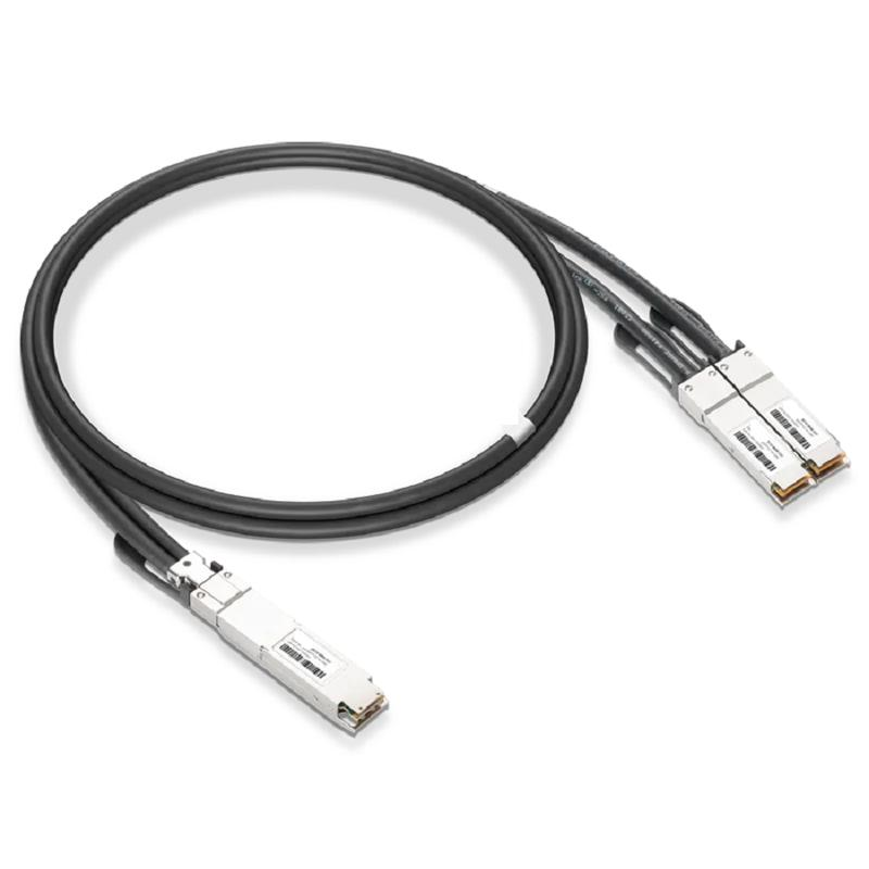 NVIDIA/Mellanox Compatible 3m (10ft) 400Gb/s OSFP Flat Top to 2x200Gb/s QSFP56 InfiniBand HDR Passive Copper Splitter Cable SFPS