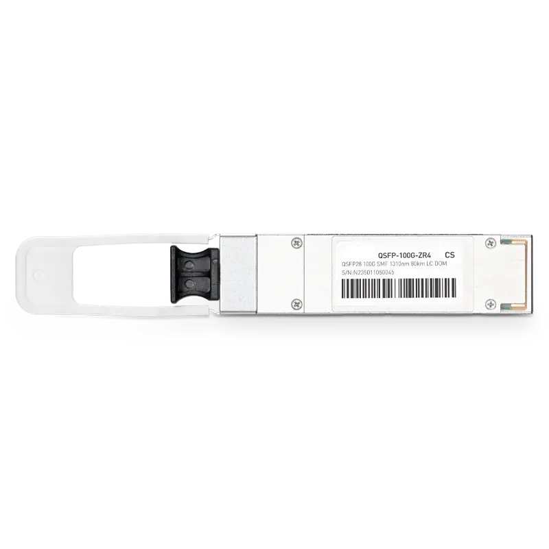Juniper QSFP-100GBASE-ZR4 Compatible 100GBASE-ZR4 QSFP28 1310nm 80kmï¼ˆFECï¼‰ DOM Duplex LC Transceiver Module for SMF SFPS