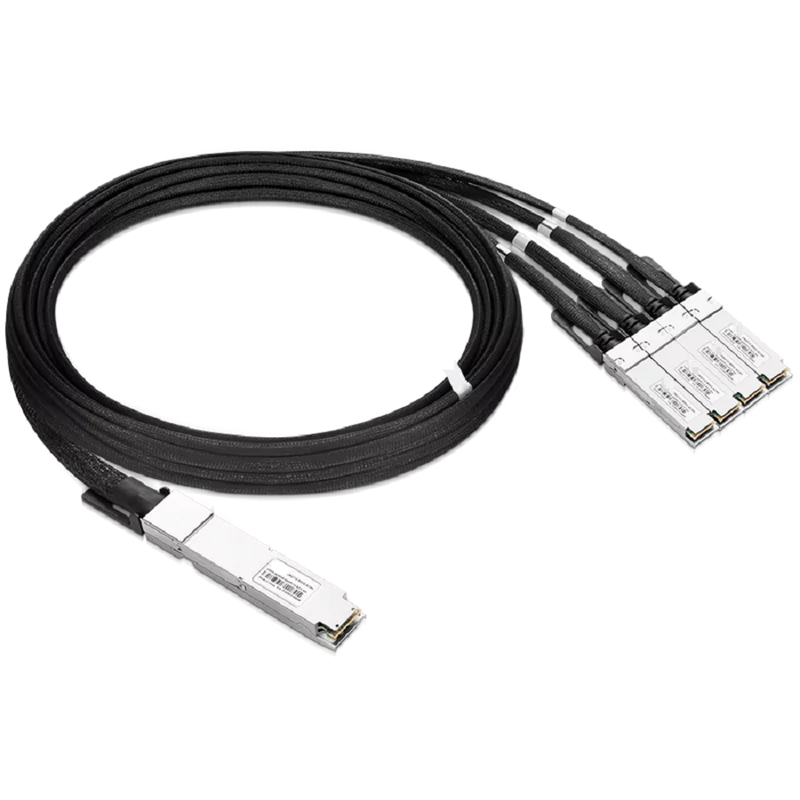 Arista Compatible ACC 3m (10ft) Twin-port 2x400Gb/s OSFP Finned Top to 4x200Gb/s QSFP112 Flat Top Active Copper Splitter Cable SFPS