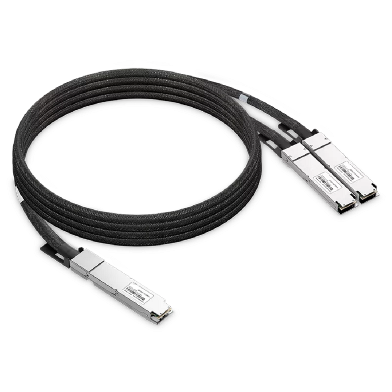 Cisco Compatible ACC 4m (13ft) Twin-port 2x400Gb/s OSFP Finned Top to 2x400Gb/s OSFP Flat Top Active Copper Splitter Cable SFPS