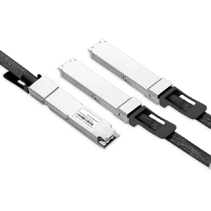 NVIDIA/Mellanox Compatible ACC 1m (3ft) Twin-port 2x400Gb/s OSFP Finned Top to 2x400Gb/s OSFP Flat Top Active Copper Splitter Cable SFPS