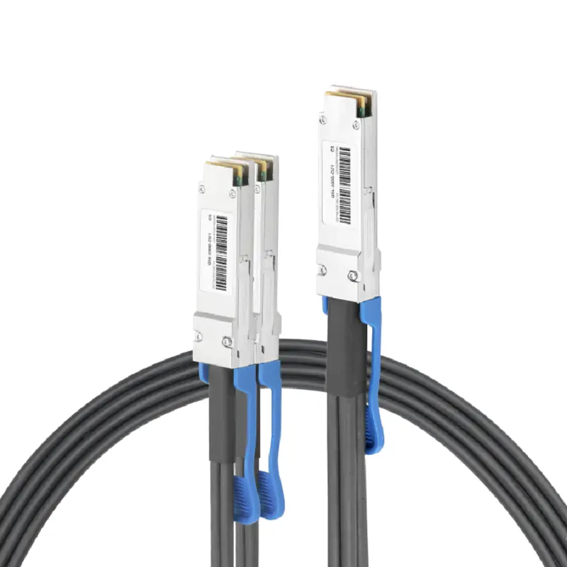 NVIDIA/Mellanox MCP7H50-V02AR26 Compatible 2.5m (8.2ft) Ethernet 200GbE QSFP56 to 2X100GbE QSFP56 Passive Copper Hybrid Cable SFPS