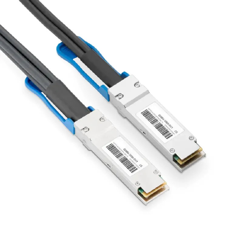 Generic 1m (3ft) 200G QSFP56 to 2X100G DSFP Passive Direct Attach Copper Breakout Cable SFPS