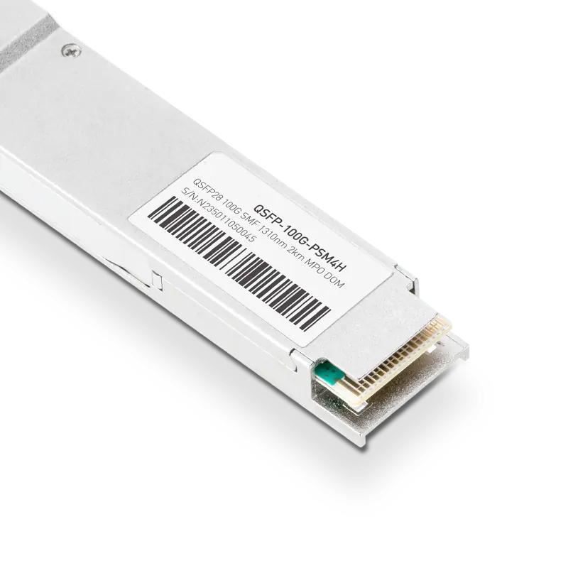 NVIDIA/Mellanox Compatible MMS1C10-CM 100GBase-PSM4 QSFP28 1310nm 500m DOM MPO/MTP-12 InfiniBand EDR Transceiver Module for SMF, MCX556A-ECAT, MCX653106A-HDAT SFPS