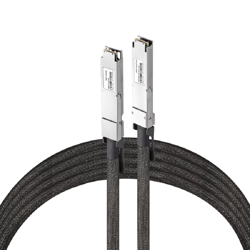 Arista Compatible ACC 3m (10ft) Twin-port 2x400Gb/s OSFP Finned Top to 2x400Gb/s OSFP Flat Top Active Copper Cable SFPS