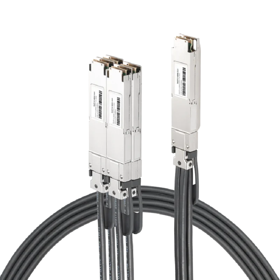 NVIDIA/Mellanox MCP7Y50-N003 Compatible DAC 3m (10ft) Twin-port 800Gb/s OSFP Finned Top to 4x200Gb/s OSFP Flat Top Passive Copper Splitter Cable SFPS