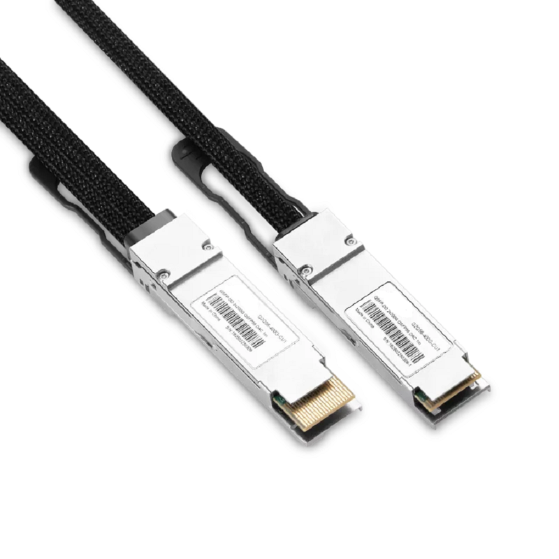 NVIDIA/Mellanox Compatible 0.5m (1.6ft) 400G QSFP-DD to 2X200G QSFP56 Passive Direct Attach Copper Breakout Cable for DGX Spark AI Clusters SFPS