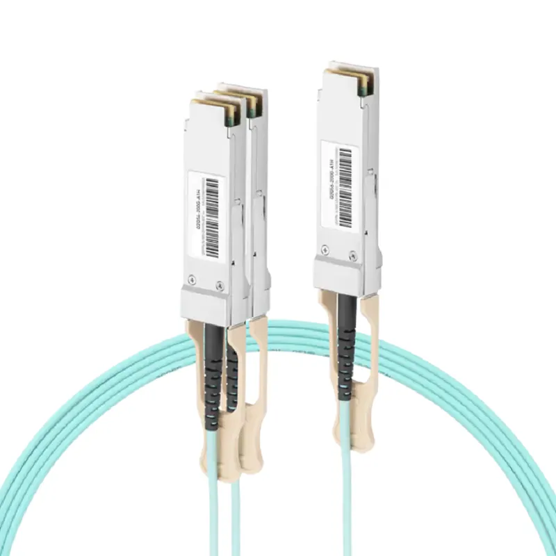 NVIDIA/Mellanox MFS1S50-H001E/MFS1S50-H001V Compatible AOC 1m (3ft) InfiniBand HDR 200Gb/s to 2x100Gb/s QSFP56 to 2xQSFP56 Active Optical Splitter Cable (850nm, MMF, LSZH) SFPS