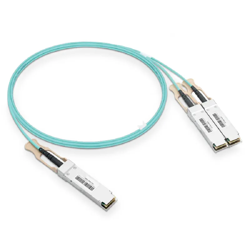 NVIDIA/Mellanox MFS1S50-V001E Compatible AOC 1m (3ft) Ethernet 200GbE to 2x100GbE QSFP56 to Active Optical Splitter Cable SFPS