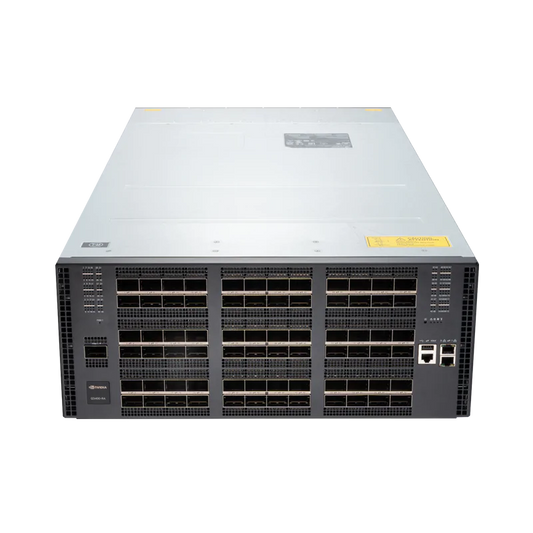 NVIDIA Quantum-X800 XDR InfiniBand Switch, Q3400-RA, 4U, 144 XDR Ports over 72 OSFP Cages, Powered by the Quantum-3 ASIC, 8 Power Supplies (Power Cords Not Included), Standard Depth, Managed, C2PAirflow, Rail Kit SFPS