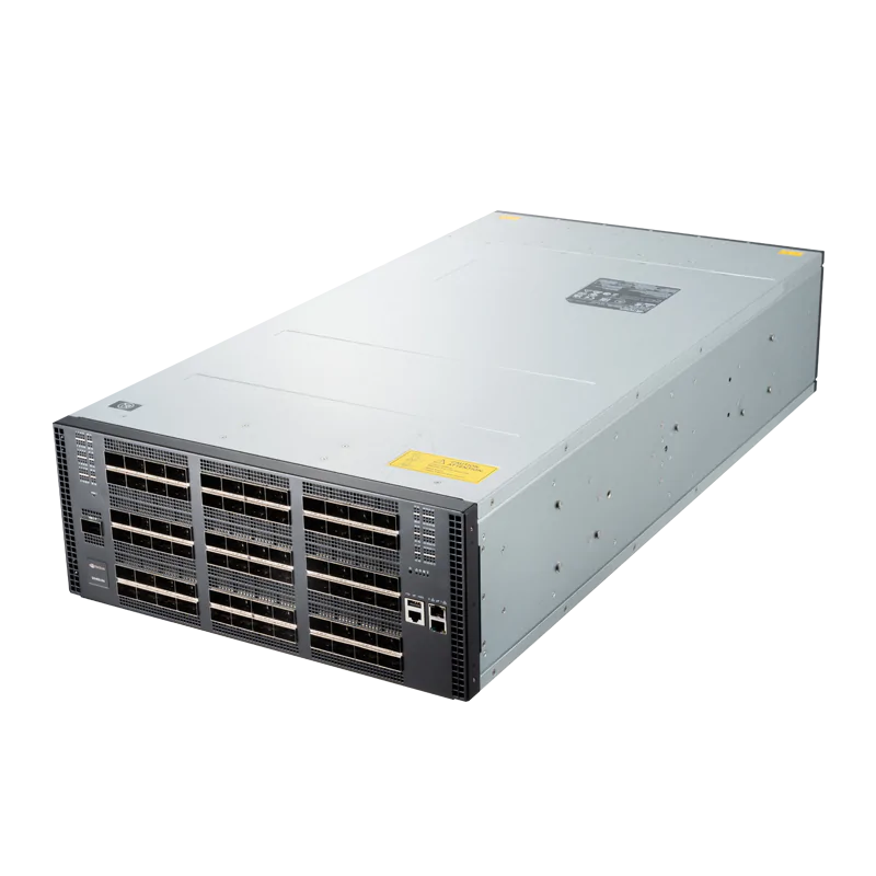 NVIDIA Quantum-X800 XDR InfiniBand Switch, Q3400-RA, 4U, 144 XDR Ports over 72 OSFP Cages, Powered by the Quantum-3 ASIC, 8 Power Supplies (Power Cords Not Included), Standard Depth, Managed, C2PAirflow, Rail Kit SFPS