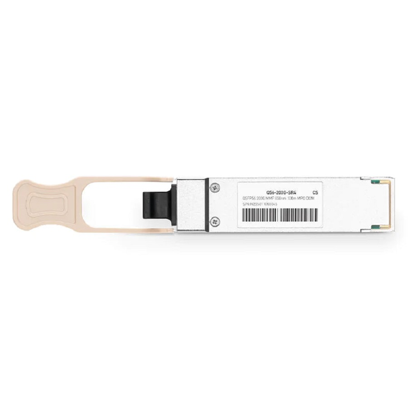 NVIDIA/Mellanox MMA1T00-VS Compatible 200GbE SR4 QSFP56 PAM4 850nm 100m MPO/MTP-12 UPC Optical Transceiver Module for MMF SFPS