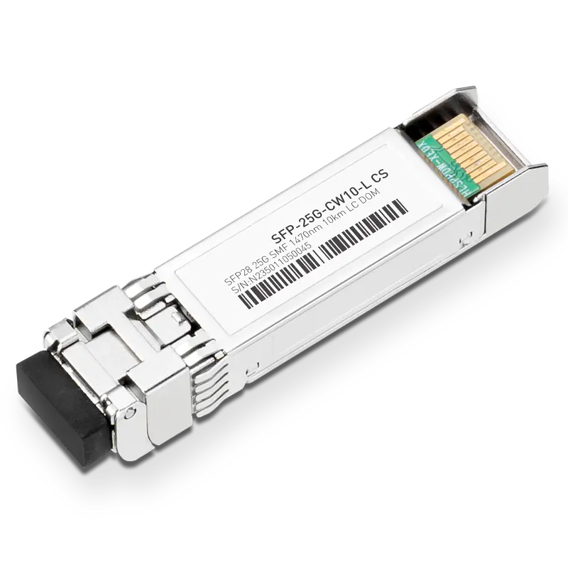 Cisco CWDM-SFP25G-1470-10 Compatible 25GBASE-CW10-L SFP28 1470nm 10km Duplex LC Transceiver Module for SMF SFPS