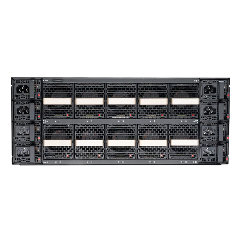 NVIDIA Quantum-X800 XDR InfiniBand Switch, Q3400-RA, 4U, 144 XDR Ports over 72 OSFP Cages, Powered by the Quantum-3 ASIC, 8 Power Supplies (Power Cords Not Included), Standard Depth, Managed, C2PAirflow, Rail Kit SFPS