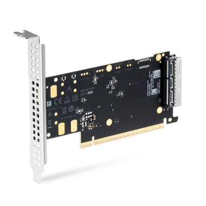 NVIDIA/Mellanox C8180X (930-9XAX6-0025-000) Socket Direct/MultiHost Auxiliary Kit for Additional PCIe Gen6x16 Connection, 250mm MCIO Harness SFPS