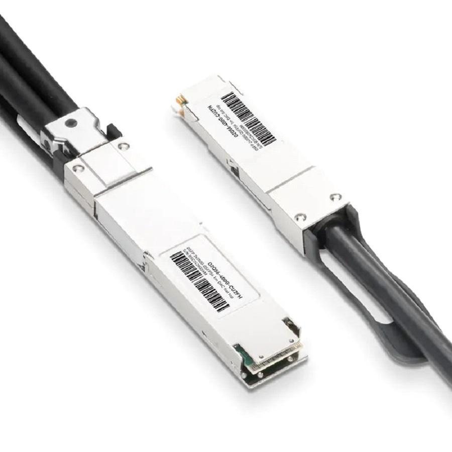 NVIDIA/Mellanox Compatible 1m (3ft) 400Gb/s OSFP Flat Top to 2x200Gb/s QSFP56 InfiniBand HDR Passive Copper Splitter Cable SFPS