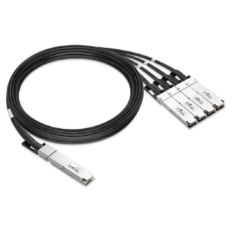 NVIDIA/Mellanox MCA7J70-N004 Compatible ACC 4m (13ft) Twin-port 2x400Gb/s OSFP Finned Top to 4x200Gb/s OSFP Flat Top InfiniBand NDR Active Copper Splitter Cable SFPS
