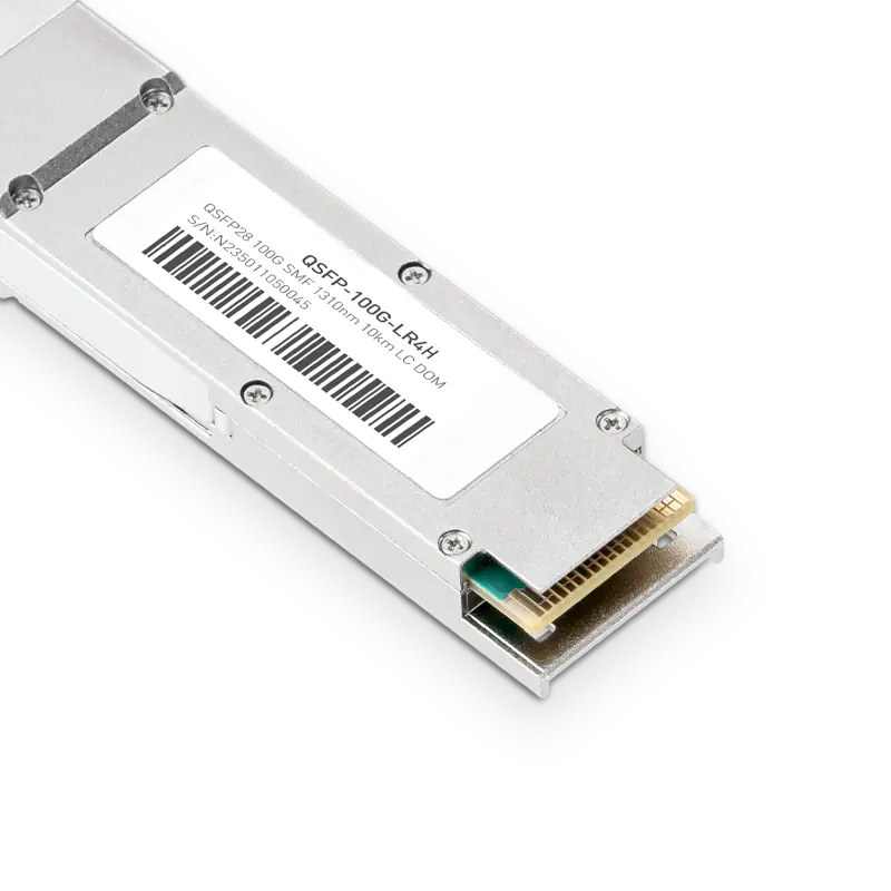 NVIDIA/Mellanox MMA1L10-CR Compatible 100Gb/s QSFP28 LR4 1310nm 10km DOM Duplex LC InfiniBand EDR Optical Transceiver Module for SMF, MCX556A-ECAT, MCX653106A-HDAT SFPS