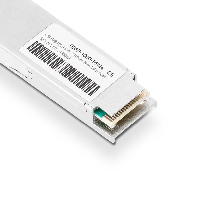 Cisco Compatible 100GBASE-PSM4 QSFP28 1310nm 2km MPO/MTP-12 Transceiver Module for SMF SFPS