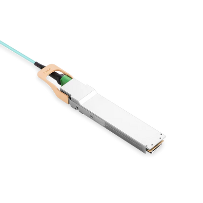 NVIDIA/Mellanox Compatible AOC 50m (164ft) 200Gb/s OSFP to 200Gb/s QSFP56 InfiniBand HDR Active Optical Cable (Flat top, 850nm, MMF, LSZH) SFPS