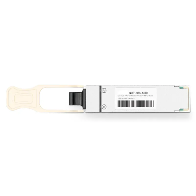 Mellanox MMA1B00-E100 Compatible 100GBASE-SR4H QSFP28 850nm 70m (OM3)/100m (OM4) DOM MPO/MTP-12 InfiniBand EDR Transceiver Module for MMF, MCX556A-ECAT, MCX653106A-HDAT SFPS