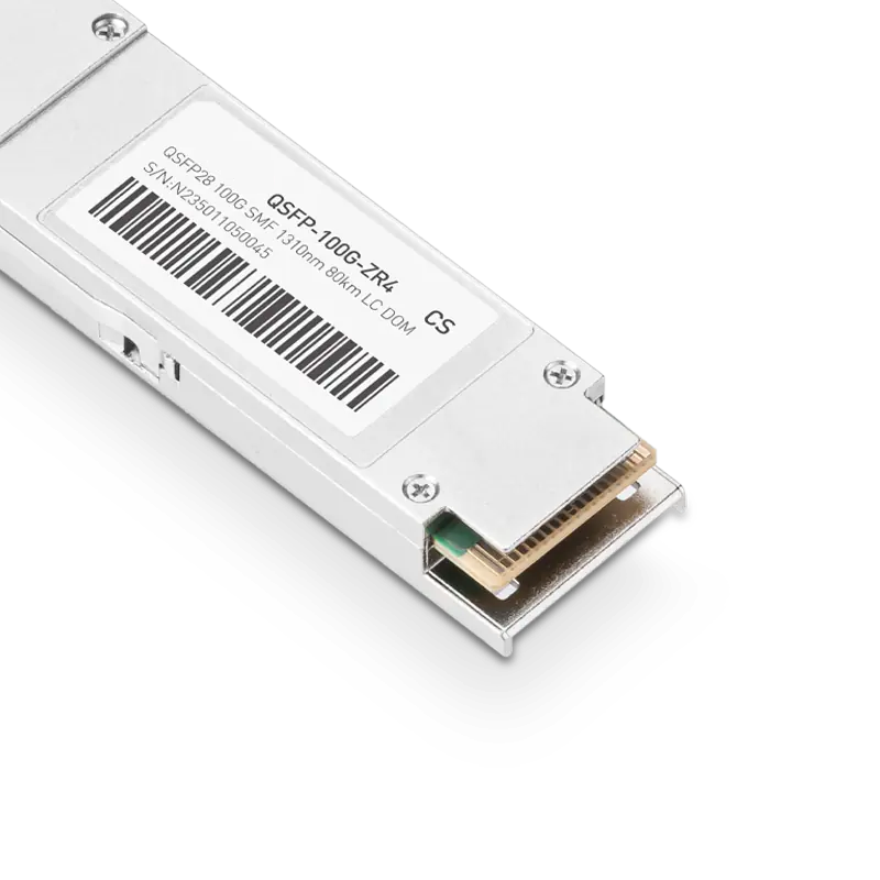 Cisco QSFP-100G-ZR4-S Compatible 100GBASE-ZR4 QSFP28 1310nm 80kmï¼ˆFECï¼‰ DOM Duplex LC Transceiver Module for SMF SFPS